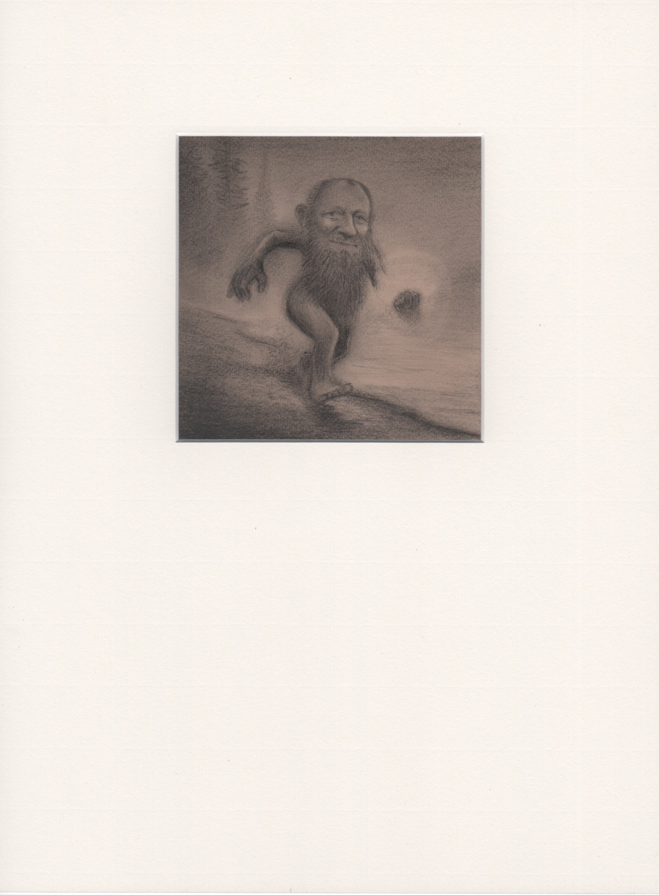 alberich / Blatt im Passepartout